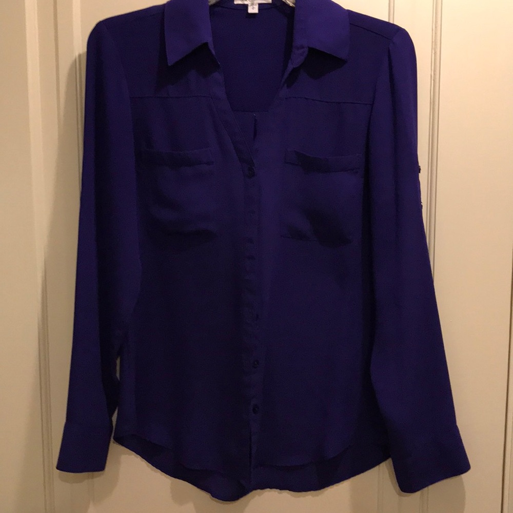 Express blouse deep purple size small